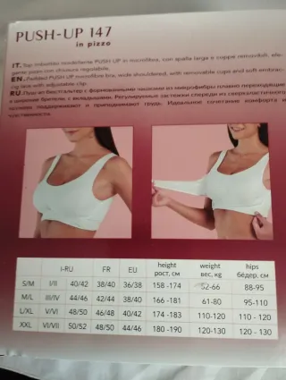 Reggiseno push up Bellissima nero