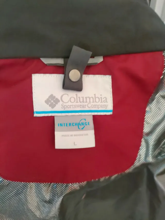 Chubasquero Columbia Negro y Rojo