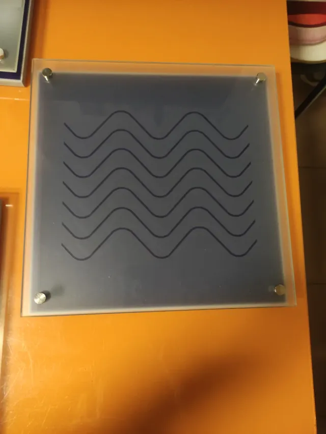 Cuadro decorativo de cristal