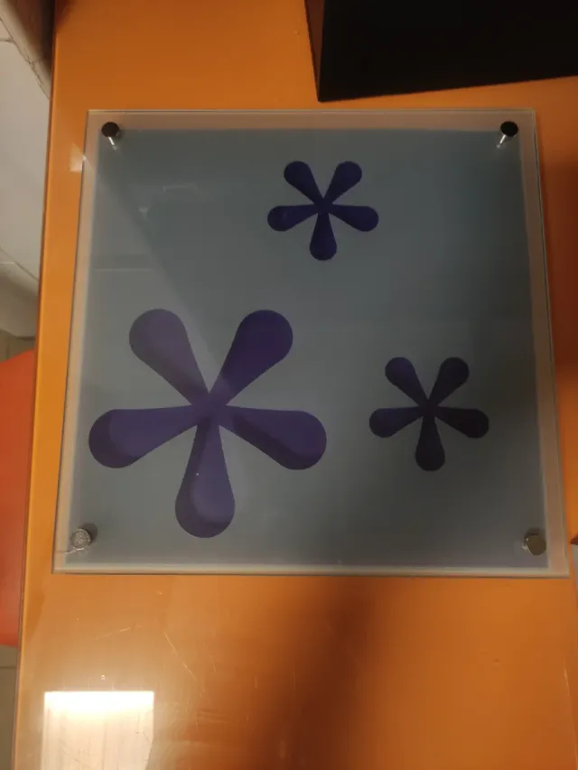 Cuadro decorativo de cristal