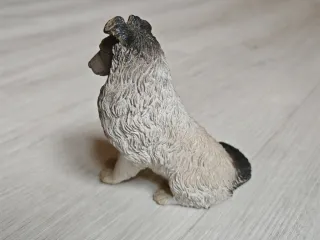 Statuetta Collie in gomma