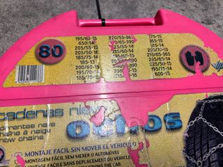 Cadenas para nieve. Sales con el coche y nieva...?