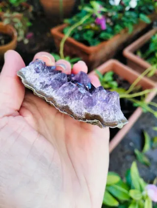 Ametista Uruguay 122g + Ossidiana