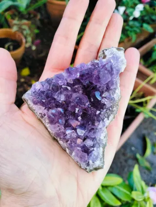 Ametista Uruguay 122g + Ossidiana