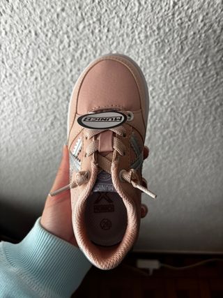 Zapatillas Munich Niña Rosa y Plata