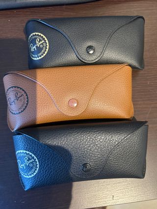 Fundas para gafas Ray-Ban (negras y marrones)