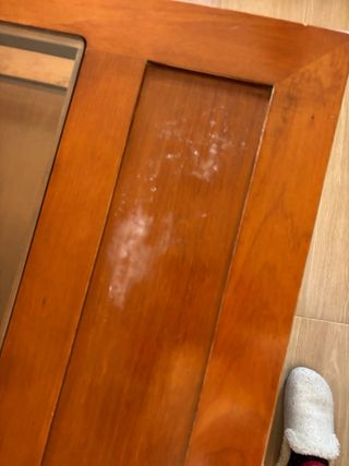 Mesa centro madera maciza con cristal