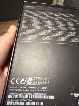 iPhone 13 Pro Max 256GB Plata
