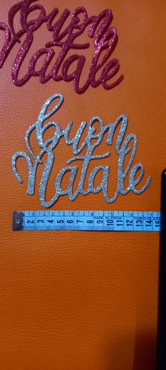 Scritte Buon Natale Glitterate Gomma Eva (5)