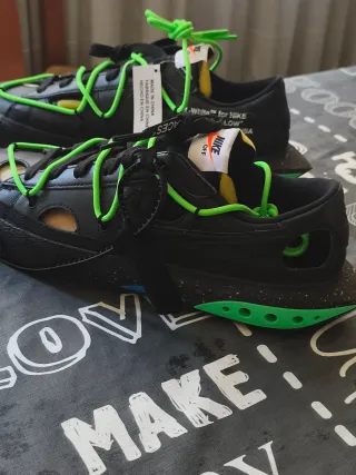 Nike Off White Blazer Low Negro Verde