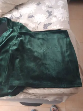 Traje chaqueta verde mujer