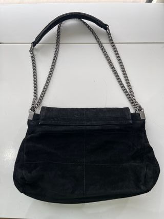 Bolso ZARA serraje negro