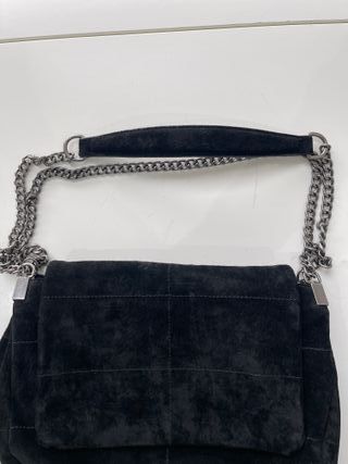 Bolso ZARA serraje negro