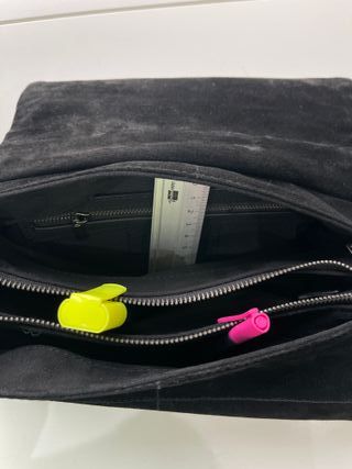 Bolso ZARA serraje negro