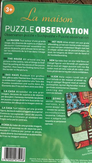 Puzzle de 35 piezas marca Djeco La Casa