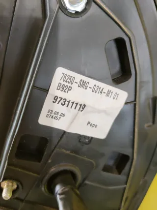 RETROVISOR IZQUIERDO HONDA CIVIC VIII