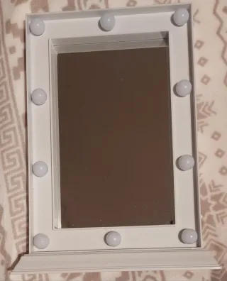 Espejo de tocador con luces LED