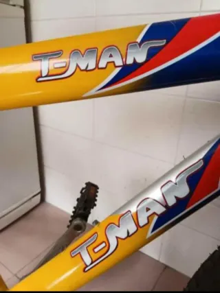 Bicicleta BMX Amarilla y Azul