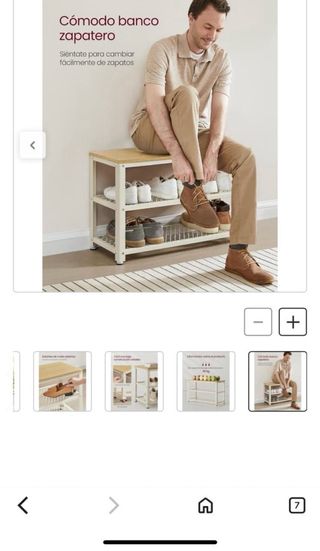 Banco Zapatero Vasagle LBS073W09