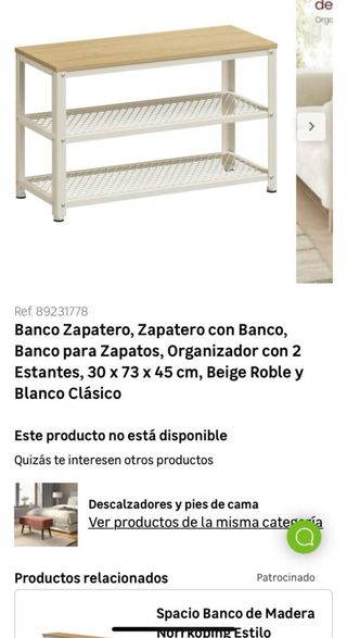 Banco Zapatero Vasagle LBS073W09