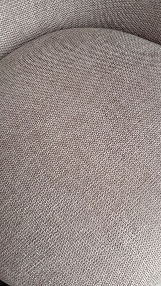 Sillas de comedor tela beige, 3 unidades