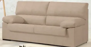Sofá 3 plazas tela beige