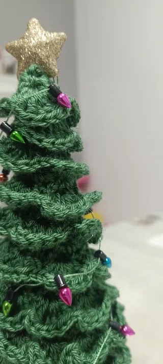 Árbol de Navidad Crochet con Luces