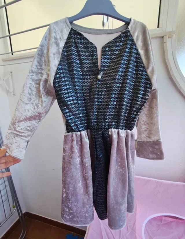 Vestido fiesta niña terciopelo