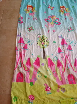 Cortinas infantiles hadas y castillos