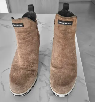 Botín cuña piel Doralatina beige