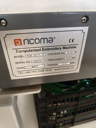 Bordadora Industrial Ricoma RCM-1201TC-7S
