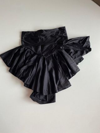 Falda patinaje artístico licra negra