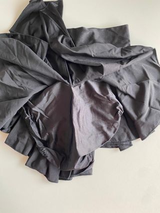 Falda patinaje artístico licra negra