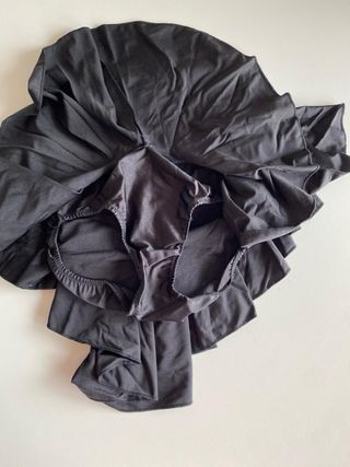 Falda patinaje artístico licra negra