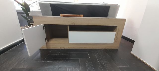 BARATO Mueble TV madera y blanco ENVIO INCLUIDO