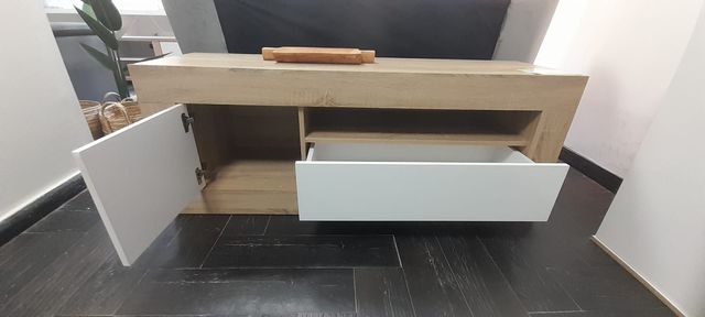 BARATO Mueble TV madera y blanco ENVIO INCLUIDO