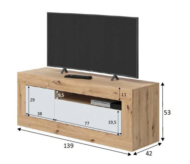 BARATO Mueble TV madera y blanco ENVIO INCLUIDO