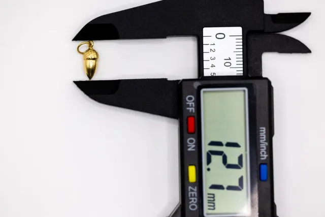 Ciondolo Ghianda Oro Giallo 18k