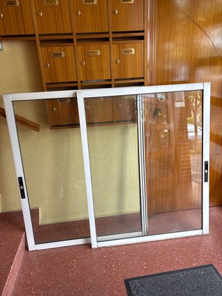 Ventana corredera aluminio blanco