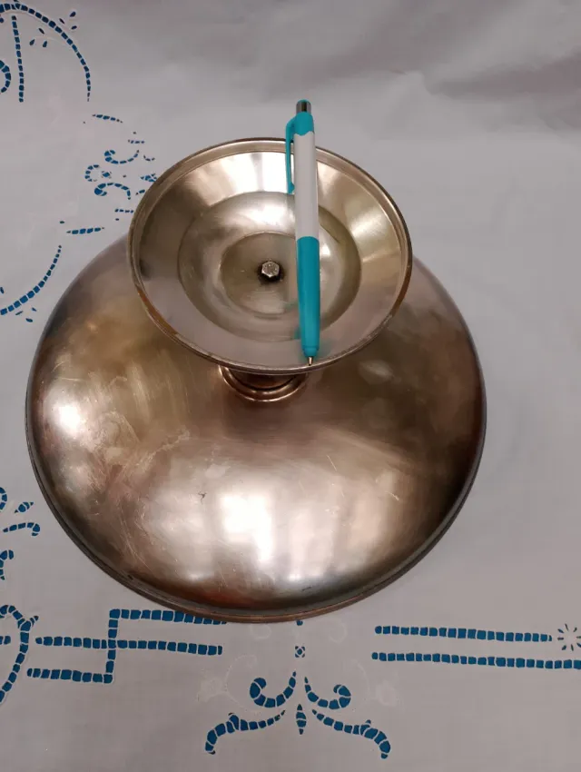 Alzatina vintage Sanbone placcata argento