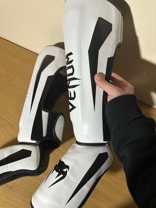 Paratibie Venum Elite Bianco Nero Taglia S