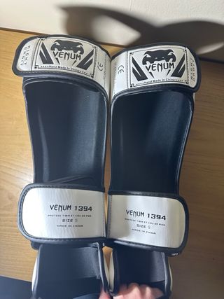 Paratibie Venum Elite Bianco Nero Taglia S