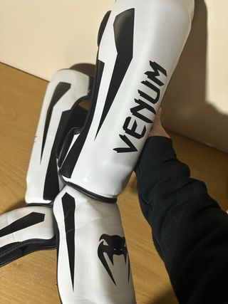 Paratibie Venum Elite Bianco Nero Taglia S