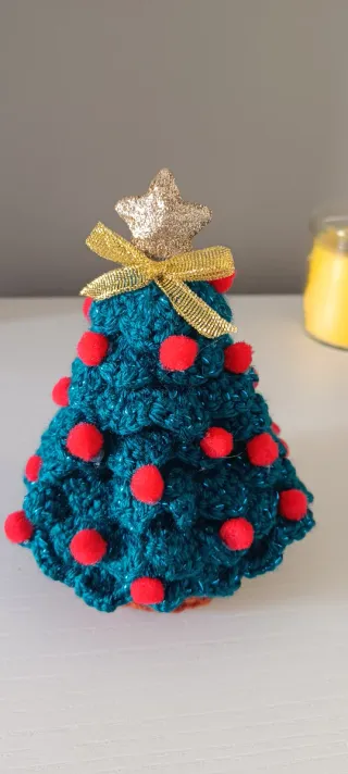 Árbol de Navidad Crochet Decorado