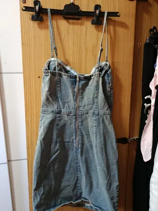 Vestido vaquero Bershka talla S