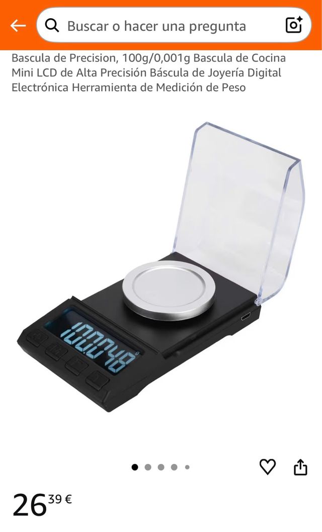 Báscula de Precisión 100g/0.001g