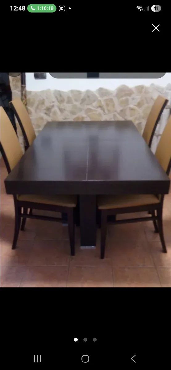Mesa de comedor y 4 sillas