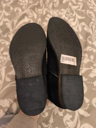 Botines serraje negros talla 36