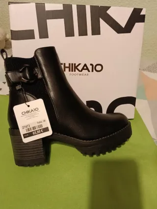 Botines CHIKA10 Negro Talla 39