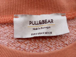 Sudadera Pull&Bear naranja talla S